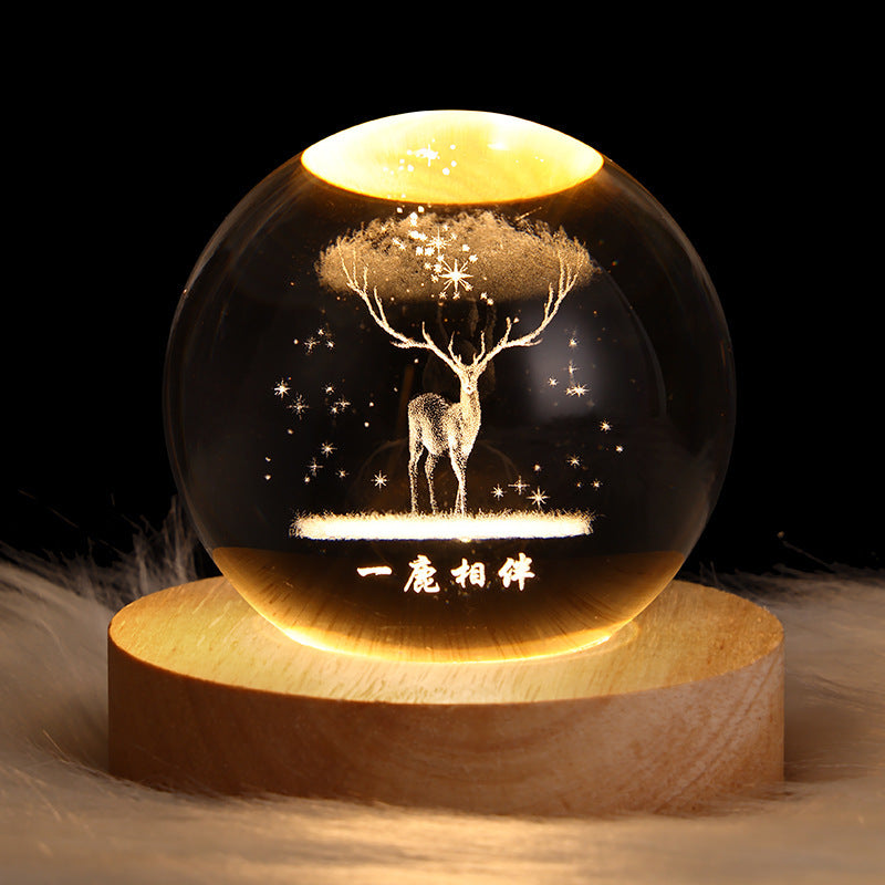 3 D Crystal ball ambience light