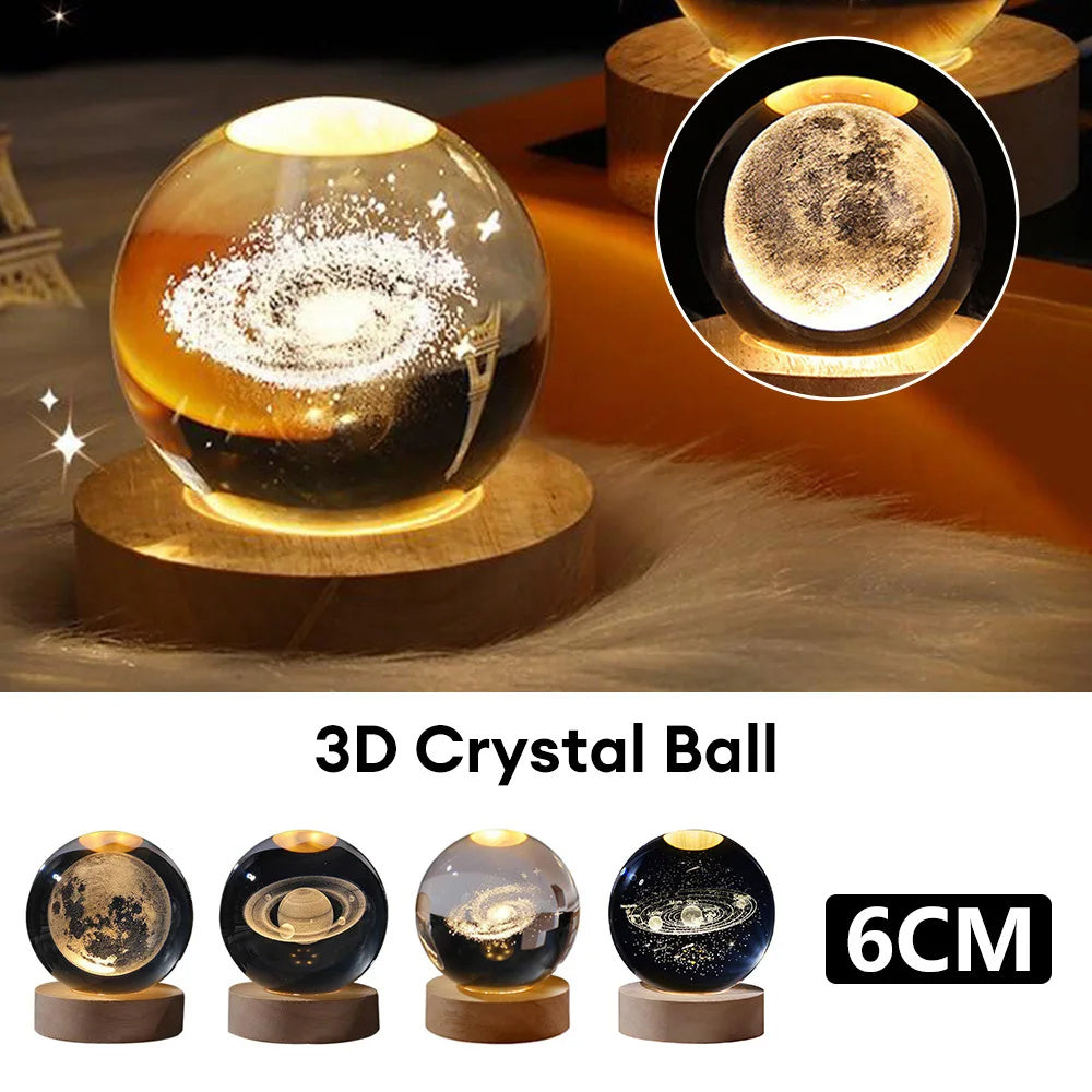 3 D Crystal ball ambience light