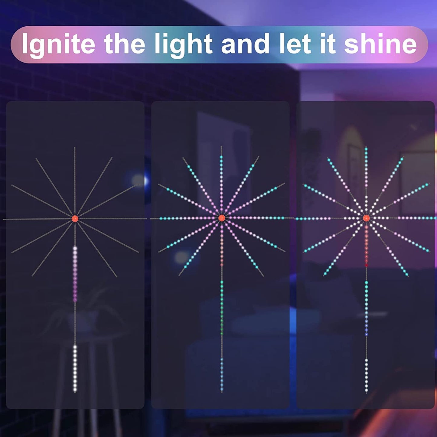 Smart  LED fireworks light