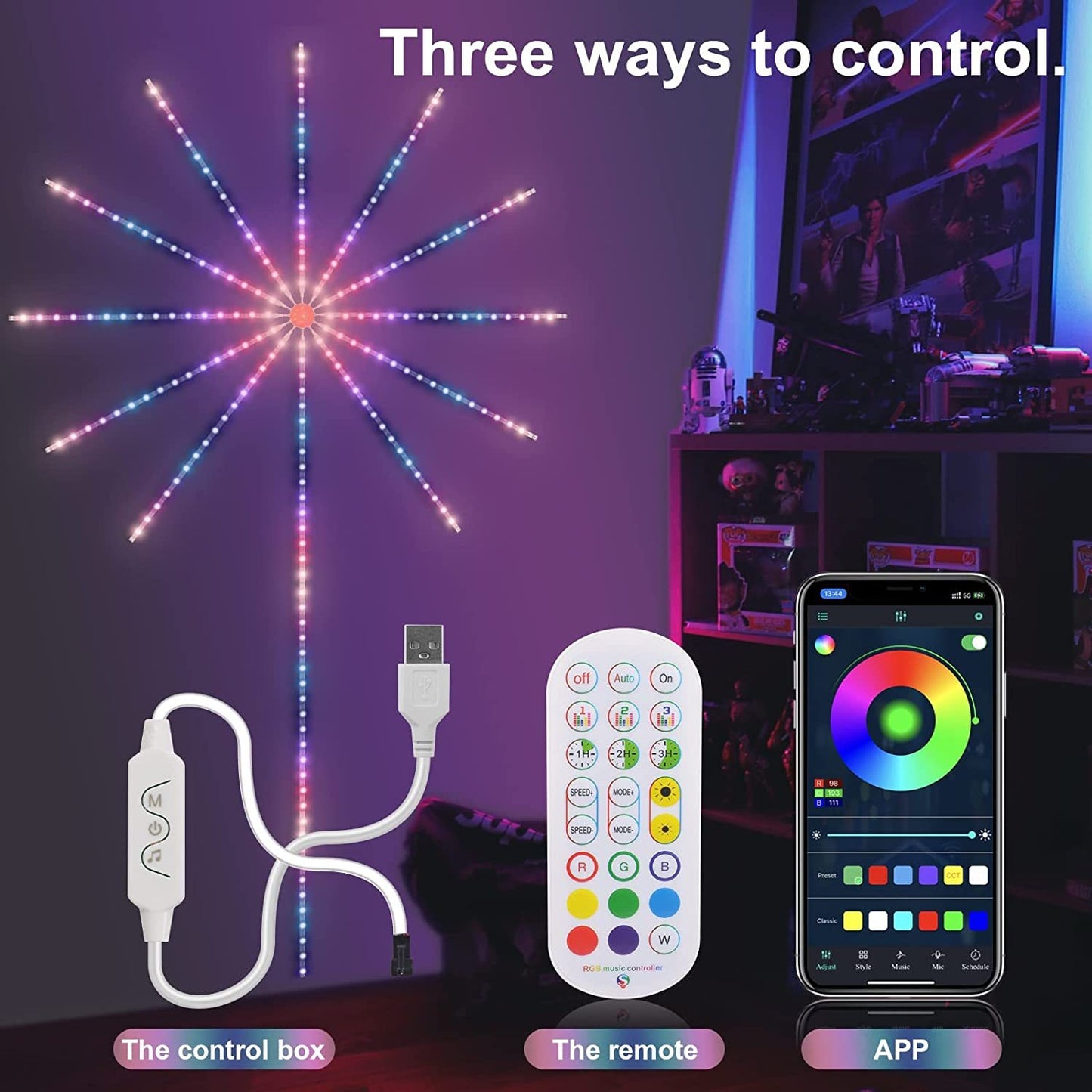 Smart  LED fireworks light