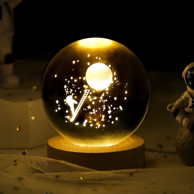 3 D Crystal ball ambience light